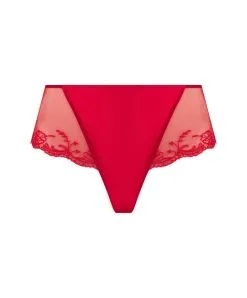 Shorty En Soie Lise Charmel Collection Splendeur Soie, Coloris Rouge. -SOUTIEN-GORGE Soldes Boutique Shorty en soie Lise Charmel Splendeur soie rouge rouge ACC0480 RS 1001