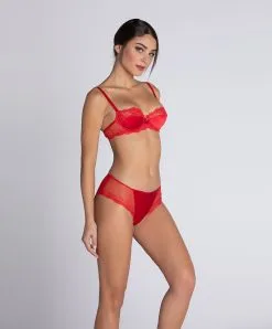 Shorty En Soie Lise Charmel Collection Splendeur Soie, Coloris Rouge. -SOUTIEN-GORGE Soldes Boutique Shorty en soie Lise Charmel Splendeur soie rouge rouge ACC0480 RS 506