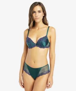Shorty En Soie Lise Charmel Collection Splendeur Soie Coloris Splendeur Turquoise. -SOUTIEN-GORGE Soldes Boutique Shorty en soie Splendeur soie turquoise Lise Charmel ACC0480 ST ensemble 1