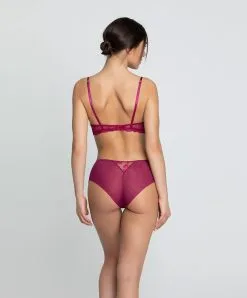 Shorty Grande Taille Sublime En Dentelle De La Marque De Lingerie Française Lise Charmel, Coloris Fuchsia Sublime. -SOUTIEN-GORGE Soldes Boutique Shorty grande taille Lise Charmel Sublime en dentelle fuchsia BCH0413 FS 5
