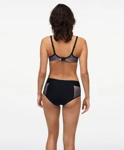Shorty Sculptant Invisible Collection Smooth Lines De La Marque De Lingerie Chantelle, Coloris Noir Et Beige. -SOUTIEN-GORGE Soldes Boutique Shorty invisible sculptant Chantelle Smooth Lines noir beige C11N40 0DS 4