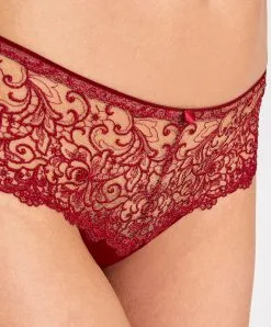 Shorty Collection Capsule Miss Karl De La Collaboration Karl Lagerfeld X Aubade. -SOUTIEN-GORGE Soldes Boutique Shorty miss karl Aubade rubis UC70 RBIS 1