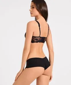 Shorty Collection Softessence De La Maison De Lingerie Sexy Aubade. -SOUTIEN-GORGE Soldes Boutique Shorty softessence Aubade noir TM70 NOIR 3