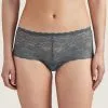 Shorty Taille Basse "St-"Tropez De La Collection Lingerie Gris Ardoise Rosessence Par Aubade Paris. -SOUTIEN-GORGE Soldes Boutique Shorty st tropez Rosessence ardoise Aubade gris HK70 6 ARDO 1