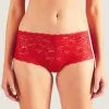 Shorty Taille Basse Rouge "St-"Tropez De La Collection Lingerie Permanente Rosessence Par Aubade Paris.