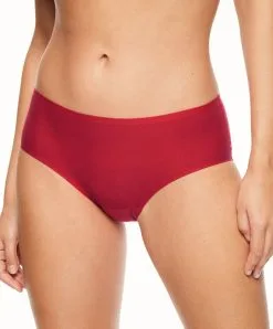 Shorty Taille Basse Rouge Invisible Collection Essentielle Soft Stretch De Chez Chantelle.