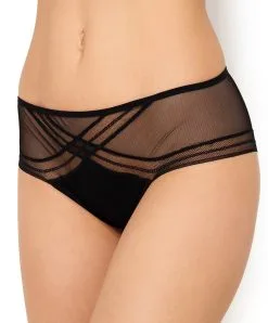 ANTIGEL DE LISE CHARMEL Shorty Transparent Sexy Soir Adrénaline De La Marque De Lingerie Antigel Par Lise Charmel. -SOUTIEN-GORGE Soldes Boutique Shorty transparent Antigel de Lise Charmel Soir Adrenaline noir ECG0495 NO 501