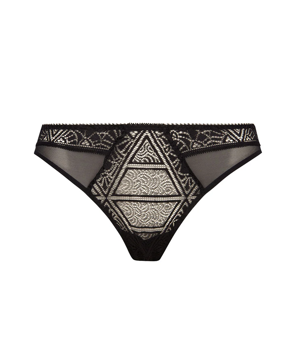 ANTIGEL DE LISE CHARMEL Slip Collection Deco Folies De La Marque De Lingerie Antigel Par Lise Charmel, Coloris Noir. 5 ANTIGEL DE LISE CHARMEL Slip Collection Deco Folies De La Marque De Lingerie Antigel Par Lise Charmel, Coloris Noir. – Image 3