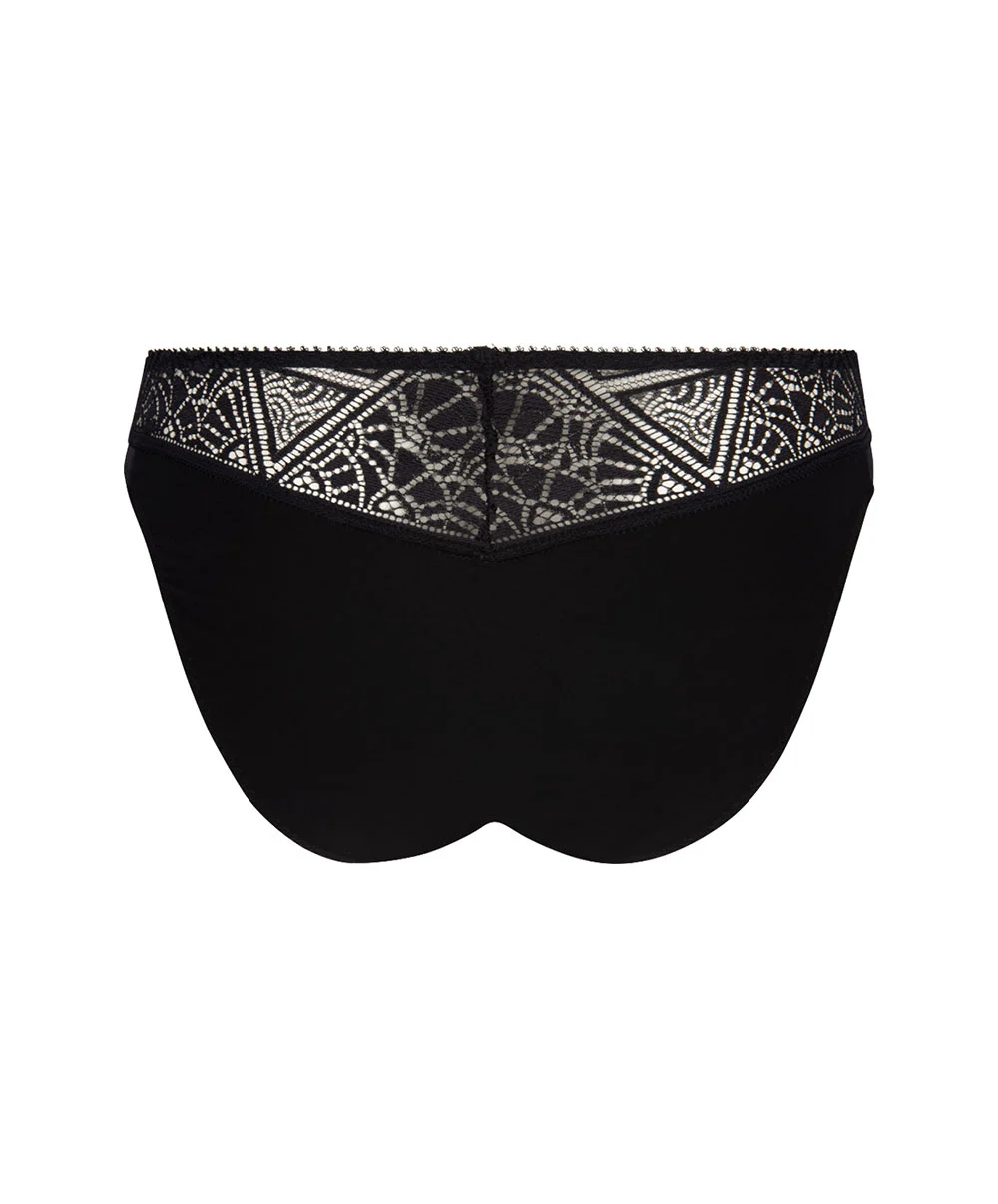 ANTIGEL DE LISE CHARMEL Slip Collection Deco Folies De La Marque De Lingerie Antigel Par Lise Charmel, Coloris Noir. 6 ANTIGEL DE LISE CHARMEL Slip Collection Deco Folies De La Marque De Lingerie Antigel Par Lise Charmel, Coloris Noir. – Image 4