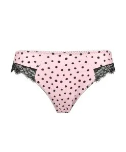 ANTIGEL DE LISE CHARMEL Slip Collection Scénario Pois De Chez Antigel Par Lise Charmel, Coloris Pois Noir. -SOUTIEN-GORGE Soldes Boutique Slip Antigel de Lise Charmel Scenario Pois rose a pois pois noir ECG0192 PN packshot