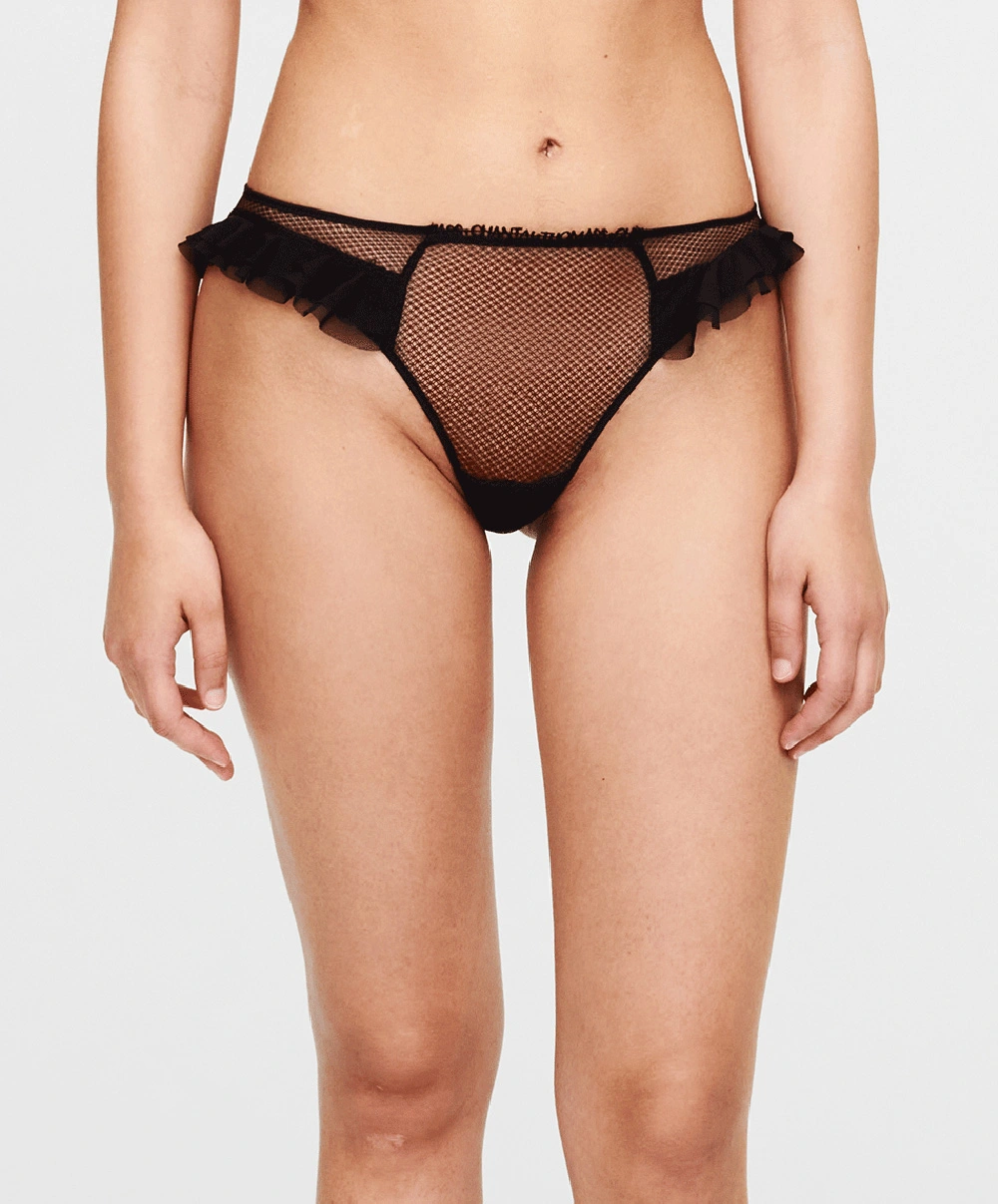 Slip Chantal Thomass De La Collection Lingerie Sexy Abysse, Coloris Noir. 6 Slip Chantal Thomass De La Collection Lingerie Sexy Abysse, Coloris Noir. – Image 4