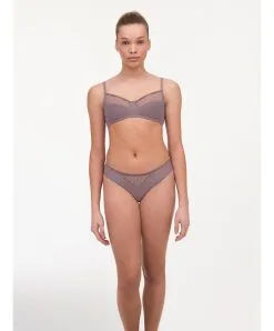 Slip Chantelle De La Collection Luminesce En Coloris Terre D'ombre Sauvage. -SOUTIEN-GORGE Soldes Boutique Slip Chantelle Luminesce terre d ombre taupe C19K30 0C1 3