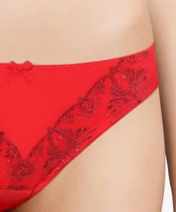 Slip Chantelle Lingerie Collection Champs Elysée. -SOUTIEN-GORGE Soldes Boutique Slip Chantelle champs elysees rouge poison C26030 0Y1 2