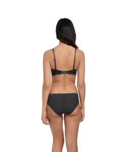 Slip Wacoal De La Collection Lace Perfection, Coloris Charcoal (=gris Anthracite).  -SOUTIEN-GORGE Soldes Boutique Slip Lace perfection Wacoal charcoal WE135005 CHL ensemble dos