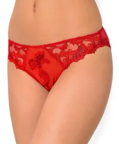 Slip Séduction Collection De Lingerie Permanente Dressing Floral De Chez Lise Charmel, Coloris Dressing Solaire (=rouge).  -SOUTIEN-GORGE Soldes Boutique Slip Seduction Lise Charmel Dressing Floral dressing solaire rouge ACC0788 DS 501