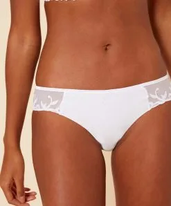 Simone Perele Slip Simone Pérèle Collection De Lingerie Permanente Andora Coloris Blanc.  -SOUTIEN-GORGE Soldes Boutique Slip Simone Perele Andora blanc 131727 011 4
