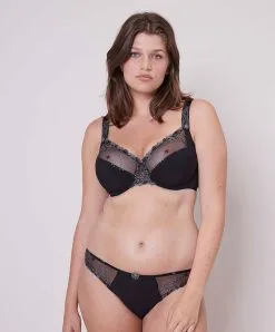 Simone Perele Slip Simone Pérèle De La Collection De Lingerie Permanente Délice Coloris Moonlight. 19 Simone Perele Slip Simone Pérèle De La Collection De Lingerie Permanente Délice Coloris Moonlight. -SOUTIEN-GORGE Soldes Boutique Slip Simone Perele Delice noir moonlight 12X720 017 12