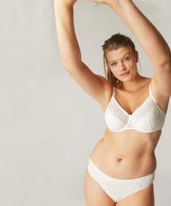 Simone Perele Slip Simone Pérèle Collection Asta Naturel.  -SOUTIEN-GORGE Soldes Boutique Slip Simone Perele asta nacre 13S726 0303