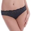 Slip De La Collection De Lingerie En Dentelle Et Satin Lace Affair Par La Marque Wacoal. -SOUTIEN-GORGE Soldes Boutique Slip Wacoal Lace Affair black graphite noir gris WA846256 490 1