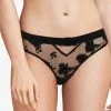 Culotte Chantal Thomass Collection Audacieuse Flock Dans Un Coloris Noir. -SOUTIEN-GORGE Soldes Boutique Slip audacieuse flock Chantal Thomass noir T03E70 0DN
