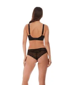 Slip Brésilien Forme Tanga Collection Permanente Impression De Chez Fantasie Par Wacoal. -SOUTIEN-GORGE Soldes Boutique Slip bresilien Fantasie Impression Noir FL5857 BLK ensemble dos