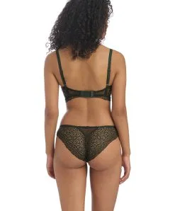 Culotte Brésilienne Collection Erin De La Marque Freya. -SOUTIEN-GORGE Soldes Boutique Slip bresilien Freya erin vert AA3238 DPE 3