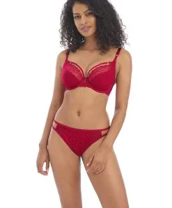 Culotte Brésilienne De La Collection Temptress De Chez Freya Lingerie. -SOUTIEN-GORGE Soldes Boutique Slip bresilien Freya temptress rouge AA400171 CHE 3