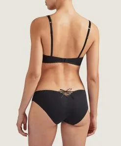 Culotte Brésilienne Collection Lingerie Bahia & Moi Coloris Noir De Chez Aubade Paris. -SOUTIEN-GORGE Soldes Boutique Slip bresilien bahia et moi Aubade noir PY22 NOIR 13