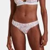 Culotte Brésilienne Collection Lingerie Bahia & Moi Coloris Tangerine (blanc Et Détails Couleur Corail) De Chez Aubade Paris. -SOUTIEN-GORGE Soldes Boutique Slip bresilien bahia et moi tangerine Aubade blanc et corail PY22 2 TANR 1