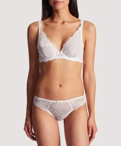 Culotte Brésilienne Aubade De La Collection Lingerie Danse Des Sens. -SOUTIEN-GORGE Soldes Boutique Slip bresilien danse des sens Aubade opale OG22 OPALE 3