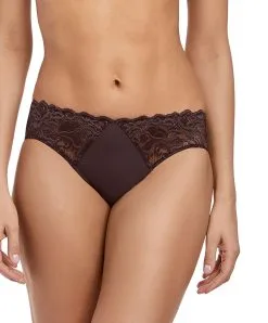 Wacoal Slip De La Collection Iconique Eglantine Par La Maison Wacaoal, Coloris Hazelnut.