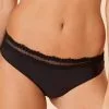 Simone Perele Slip Clean Cut Simone Pérèle De La Collection De Lingerie Permanente Confiance, Coloris Noir. -SOUTIEN-GORGE Soldes Boutique Slip clean cut Simone Perele Confiance noir 12K720 015 face 2