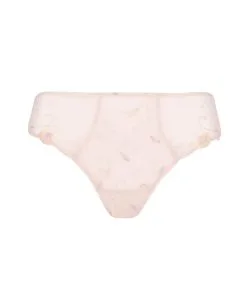 Slip Dos Opaque "Fantaisie" De La Nouvelle Ligne De Lingerie Sexy Rose De Venise Par Lise Charmel. -SOUTIEN-GORGE Soldes Boutique Slip dos opaque Fantaisie Lise Charmel Rose de Venise desir venise rose poudre ACH0221 DV 1