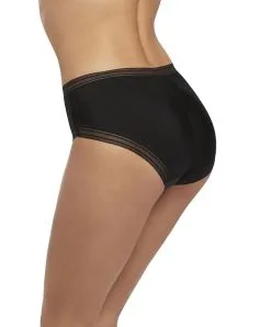 Slip Dos Opaque Collection Fusion Coloris Noir De Chez Fantasie Par La Maison De Lingerie Wacoal. -SOUTIEN-GORGE Soldes Boutique Slip dos opaque Fantasie Fusion noir FL3095 BLK 3