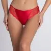 Slip "fantaisie" à Dos Opaque En Soie Lise Charmel Collection Splendeur Soie, Coloris Rouge.