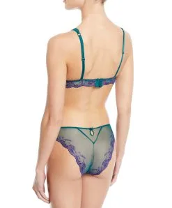 Culotte En Soie Lise Charmel Collection Splendeur Soie Coloris Splendeur Turquoise. -SOUTIEN-GORGE Soldes Boutique Slip en soie Lise Charmel Splendeur soie aurore ACC0780 ST ensemble dos