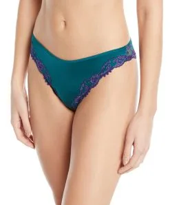 Culotte En Soie Lise Charmel Collection Splendeur Soie Coloris Splendeur Turquoise.