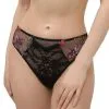 Slip Fantaisie Collection Fleurs De Nuit Coloris Nuit Summer (=noir Et Multicolore) Par Lise Charmel. -SOUTIEN-GORGE Soldes Boutique Slip fantaisie Lise Charmel Fleurs de nuit noir et multicolore nuit summer ACG0273 NS 1