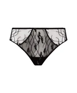 Slip "Fantaisie" De La Collection Lingerie De Luxe Les Nuits Chics Par Lise Charmel.  -SOUTIEN-GORGE Soldes Boutique Slip fantaisie Lise Charmel Les Nuits Chics noir argent ACH0235 NA packshot 10