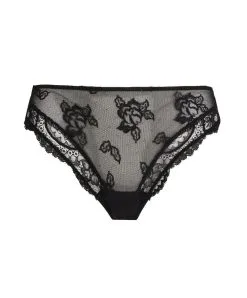 Slip Dos Opaque Ligne Sublime En Dentelle De La Marque De Lingerie Française Lise Charmel.  -SOUTIEN-GORGE Soldes Boutique Slip fantaisie Lise Charmel Sublime en dentelle noir ACH0213 NO 101