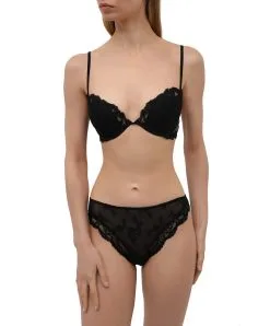 Slip Dos Opaque Ligne Sublime En Dentelle De La Marque De Lingerie Française Lise Charmel.  -SOUTIEN-GORGE Soldes Boutique Slip fantaisie Lise Charmel Sublime en dentelle noir ACH0213 NO 503