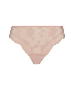 Slip Dos Opaque Ligne Sublime En Dentelle De La Marque De Lingerie Française Lise Charmel, Coloris Rose Sublime. -SOUTIEN-GORGE Soldes Boutique Slip fantaisie Lise Charmel Sublime en dentelle rose poudre rose sublime ACH0213 OS 1001