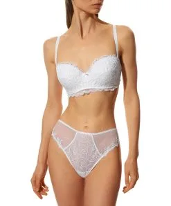 Slip "Fantaisie" De La Collection De Lingerie Blanche Crystal Poésie Par Lise Charmel. 12 Slip "Fantaisie" De La Collection De Lingerie Blanche Crystal Poésie Par Lise Charmel. -SOUTIEN-GORGE Soldes Boutique Slip fantaisie Lise Charmel crystal poesie blanc ACH0234 BL 5