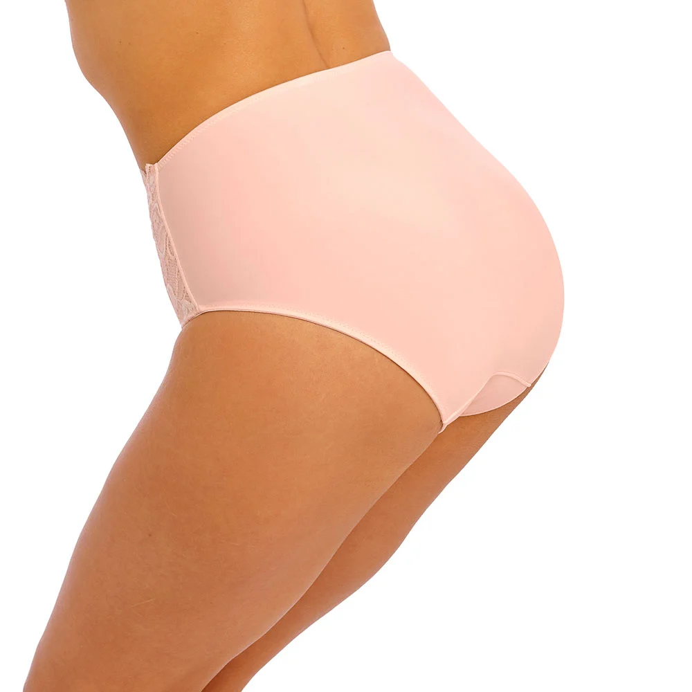 Wacoal Slip Gainant Taille Mi-haute Opaque Et Couvrant De La Collection Iconique Eglantine Par La Maison Wacaoal, Coloris Toki. 5 Wacoal Slip Gainant Taille Mi-haute Opaque Et Couvrant De La Collection Iconique Eglantine Par La Maison Wacaoal, Coloris Toki. – Image 3