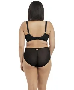 Slip Grande Taille De La Collection Sachi Par Elomi. -SOUTIEN-GORGE Soldes Boutique Slip grande taille Elomi Sachi Noir EL4355 BLK ensemble dos