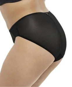 Slip Grande Taille De La Collection Sachi Par Elomi. -SOUTIEN-GORGE Soldes Boutique Slip grande taille Elomi Sachi Noir EL4355 BLK profil