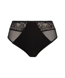 ANTIGEL DE LISE CHARMEL Slip Taille Haute Collection Deco Folies De La Marque De Lingerie Antigel Par Lise Charmel, Coloris Noir.