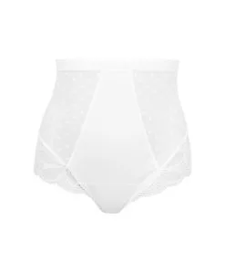 ANTIGEL DE LISE CHARMEL Culotte Gainante Taille Haute Collection Stricto Sensuelle De Chez Antigel Par Lise Charmel Coloris Blanc. -SOUTIEN-GORGE Soldes Boutique Slip haut Antigel de Lise Charmel Stricto Sensuelle blanc ECH0617 BL ps 10