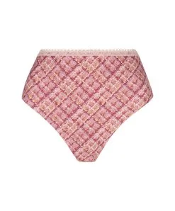 ANTIGEL DE LISE CHARMEL Slip Taille Haute Collection Un Amour De Tweed En Coloris Rose Amour De Chez Antigel Par Lise Charmel.