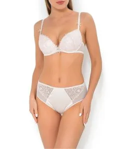 ANTINÉA DE LISE CHARMEL Slip Haut Collection Fashion Guipure De La Marque De Lingerie Antinéa Par Lise Charmel, Coloris Blanc. -SOUTIEN-GORGE Soldes Boutique Slip haut Antinea de Lise Charmel Fashion guipure blanc DCC0301 BL 3